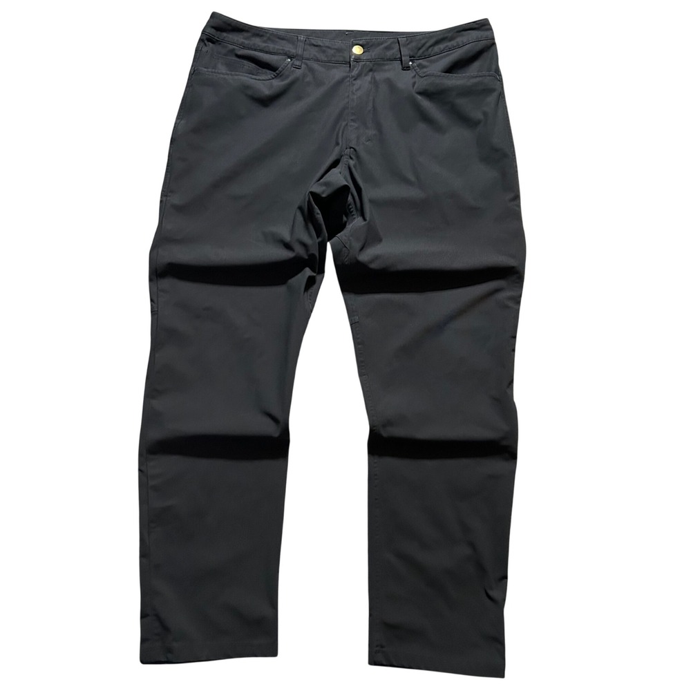 Lululemon ABC Pant Mens 36 Black Warpstreme Classic Fit 5-Pocket Trousers